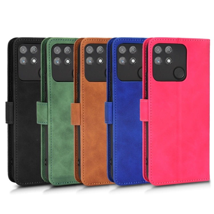 Custodia per telefono in pelle con vibrazione magnetica Skin Feel, For Realme Narzo 50A, For OPPO Reno8 5G, For Asus ROG Phone 6, For Samsung Galaxy M13 4G