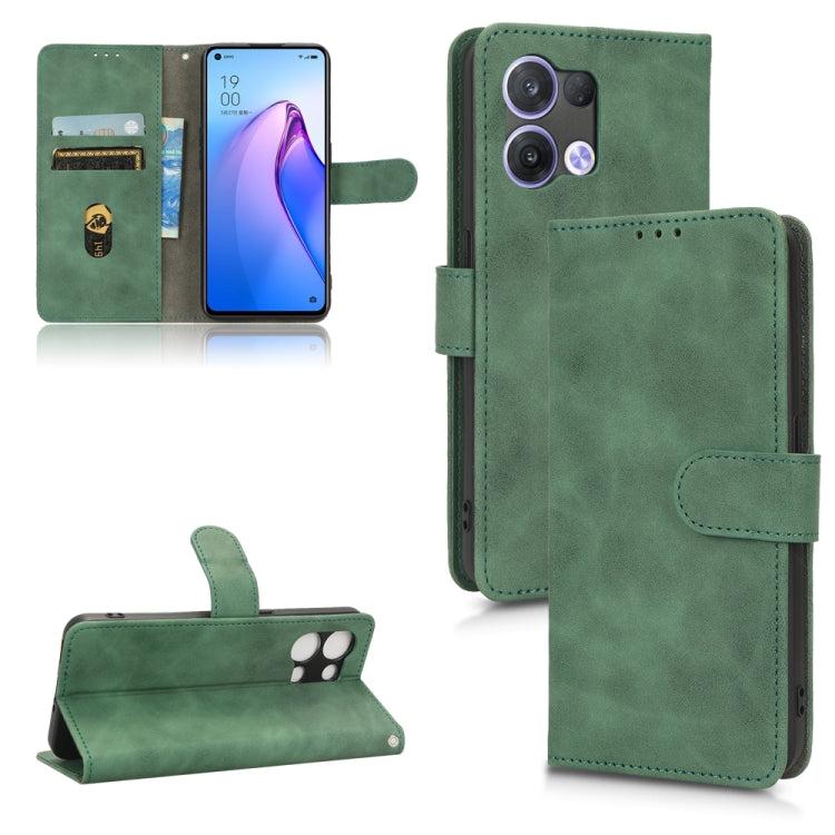 Custodia per telefono in pelle con vibrazione magnetica Skin Feel, For Realme Narzo 50A, For OPPO Reno8 5G, For Asus ROG Phone 6, For Samsung Galaxy M13 4G