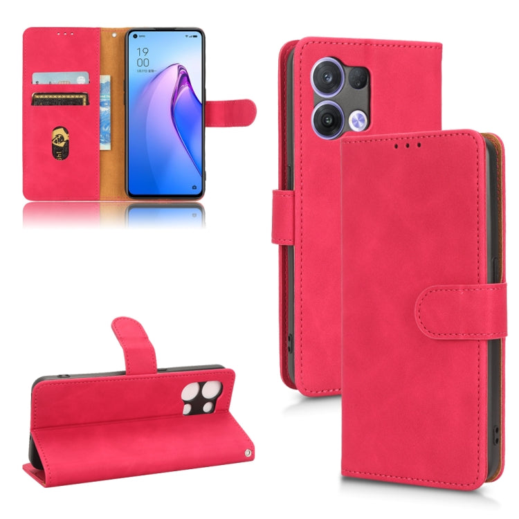 Custodia per telefono in pelle con vibrazione magnetica Skin Feel, For Realme Narzo 50A, For OPPO Reno8 5G, For Asus ROG Phone 6, For Samsung Galaxy M13 4G