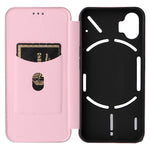 Custodia per telefono in pelle con vibrazione magnetica in fibra di carbonio, For Nothing Phone 1, For Realme Narzo 50A, For OPPO Reno8 Pro / Reno8 Pro+