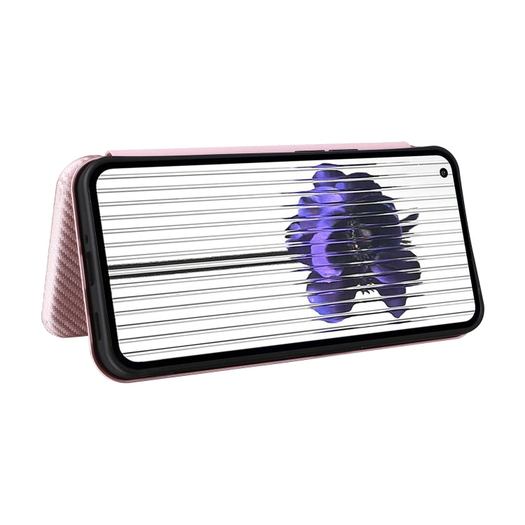 Custodia per telefono in pelle con vibrazione magnetica in fibra di carbonio, For Nothing Phone 1, For Realme Narzo 50A, For OPPO Reno8 Pro / Reno8 Pro+