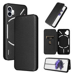 Custodia per telefono in pelle con vibrazione magnetica in fibra di carbonio, For Nothing Phone 1, For Realme Narzo 50A, For OPPO Reno8 Pro / Reno8 Pro+
