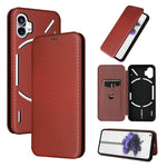 Custodia per telefono in pelle con vibrazione magnetica in fibra di carbonio, For Nothing Phone 1, For Realme Narzo 50A, For OPPO Reno8 Pro / Reno8 Pro+