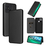 Custodia per telefono in pelle con vibrazione magnetica in fibra di carbonio, For Nothing Phone 1, For Realme Narzo 50A, For OPPO Reno8 Pro / Reno8 Pro+