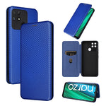 Custodia per telefono in pelle con vibrazione magnetica in fibra di carbonio, For Nothing Phone 1, For Realme Narzo 50A, For OPPO Reno8 Pro / Reno8 Pro+