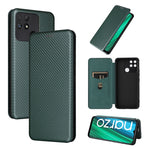 Custodia per telefono in pelle con vibrazione magnetica in fibra di carbonio, For Nothing Phone 1, For Realme Narzo 50A, For OPPO Reno8 Pro / Reno8 Pro+
