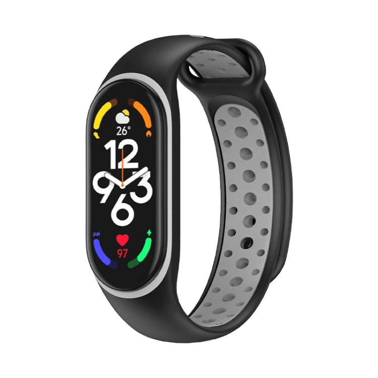 Cinturino in silicone bicolore, For Xiaomi Mi Band 7