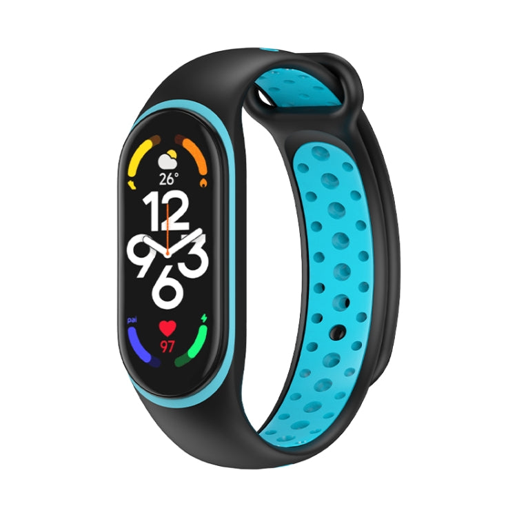 Cinturino in silicone bicolore, For Xiaomi Mi Band 7