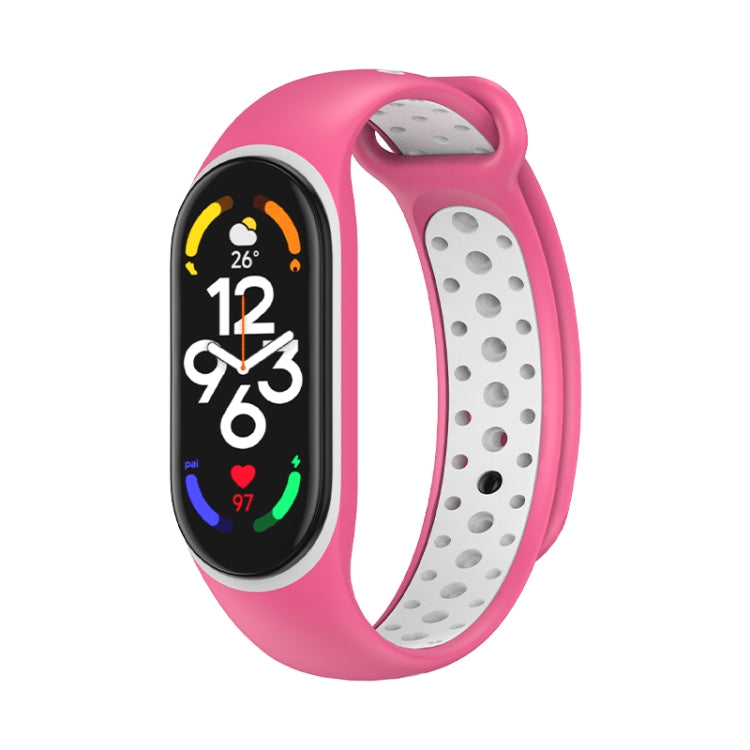Cinturino in silicone bicolore, For Xiaomi Mi Band 7