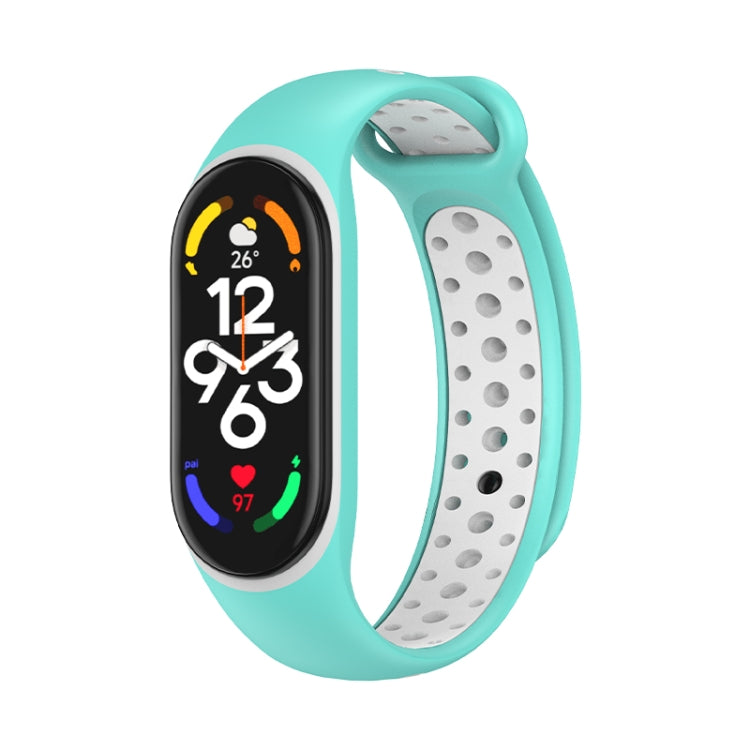 Cinturino in silicone bicolore, For Xiaomi Mi Band 7