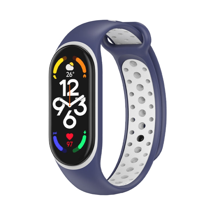 Cinturino in silicone bicolore, For Xiaomi Mi Band 7