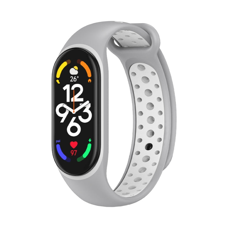 Cinturino in silicone bicolore, For Xiaomi Mi Band 7