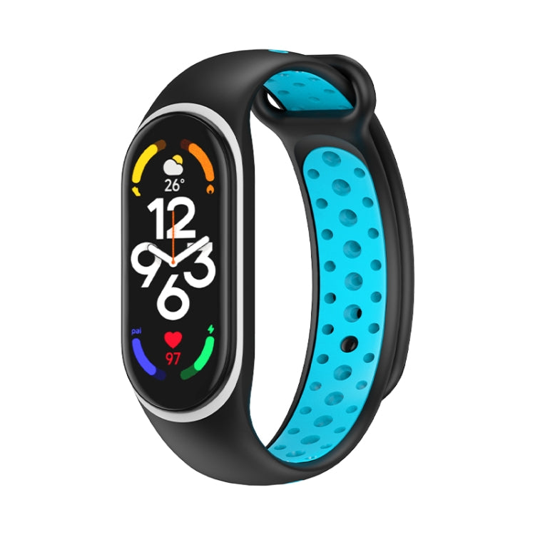 Cinturino in silicone bicolore, For Xiaomi Mi Band 7