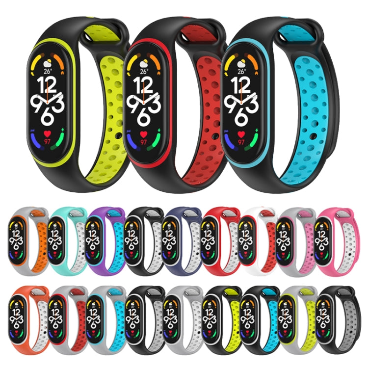 Cinturino in silicone bicolore, For Xiaomi Mi Band 7
