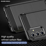 Custodia in TPU in fibra di carbonio con trama spazzolata, For Samsung Galaxy A04s, For Xiaomi 12S Ultra
