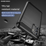 Custodia in TPU in fibra di carbonio con trama spazzolata, For Samsung Galaxy A04s, For Xiaomi 12S Ultra
