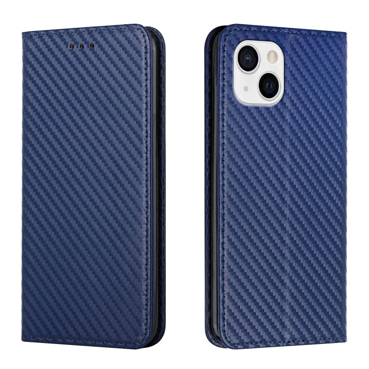 Custodia per telefono in pelle con vibrazione magnetica in fibra di carbonio, For iPhone 14, For iPhone 14 Plus, For iPhone 14 Pro, For iPhone 14 Pro Max