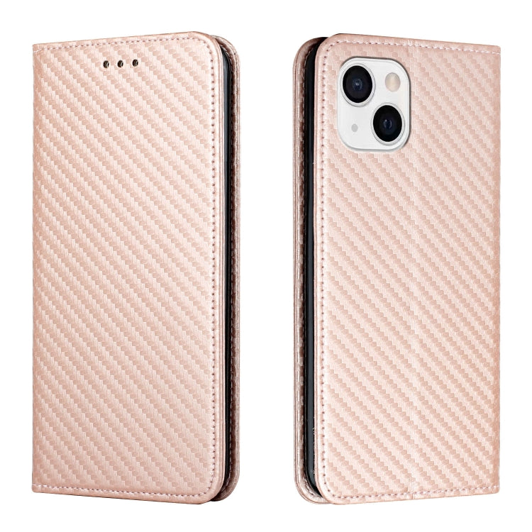 Custodia per telefono in pelle con vibrazione magnetica in fibra di carbonio, For iPhone 14, For iPhone 14 Plus, For iPhone 14 Pro, For iPhone 14 Pro Max