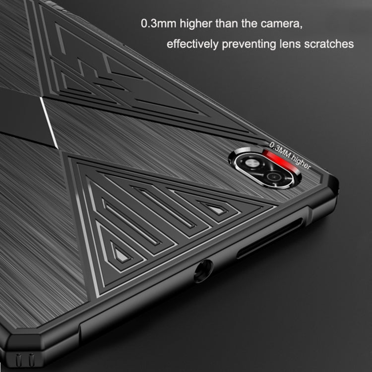 Custodia per tablet in TPU antiurto con texture spazzolata da gioco, For Lenovo Legion Y700