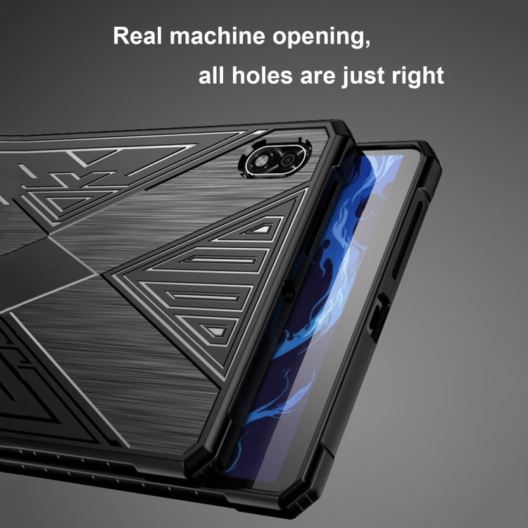 Custodia per tablet in TPU antiurto con texture spazzolata da gioco, For Lenovo Legion Y700