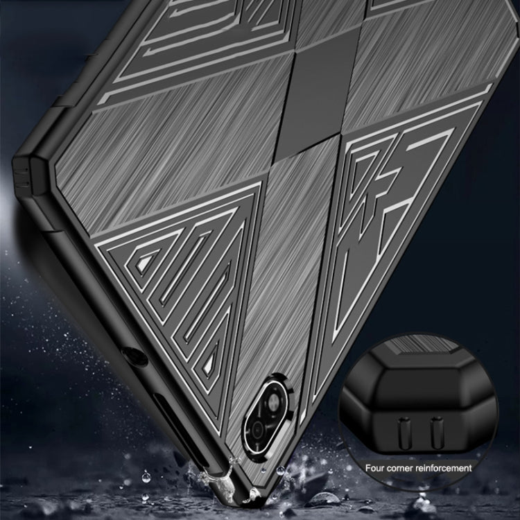 Custodia per tablet in TPU antiurto con texture spazzolata da gioco, For Lenovo Legion Y700