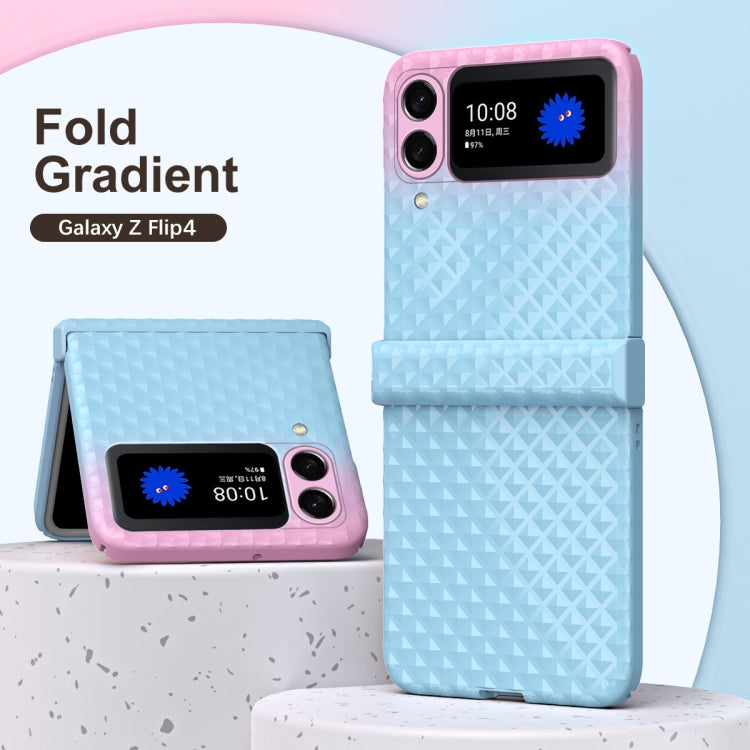 Custodia per telefono antiurto con cerniera sfumata arcobaleno, For Samsung Galaxy Z Flip4