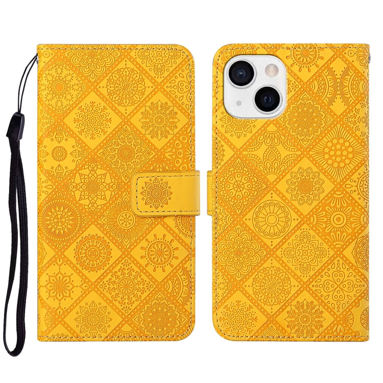 Custodia per cellulare in pelle con motivo goffrato stile etnico, For iPhone 14, For iPhone 14 Plus, For iPhone 14 Pro