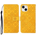 Custodia per cellulare in pelle con motivo goffrato stile etnico, For iPhone 14, For iPhone 14 Plus, For iPhone 14 Pro