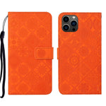 Custodia per cellulare in pelle con motivo goffrato stile etnico, For iPhone 14, For iPhone 14 Plus, For iPhone 14 Pro