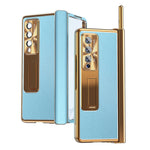 Custodia per telefono antiurto integrata con pellicola a conchiglia magnetica Litchi Pattern, For Samsung Galaxy Z Fold3 5G, For Samsung Galaxy Z Fold4