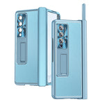 Custodia per telefono antiurto integrata con pellicola a conchiglia magnetica Litchi Pattern, For Samsung Galaxy Z Fold3 5G, For Samsung Galaxy Z Fold4