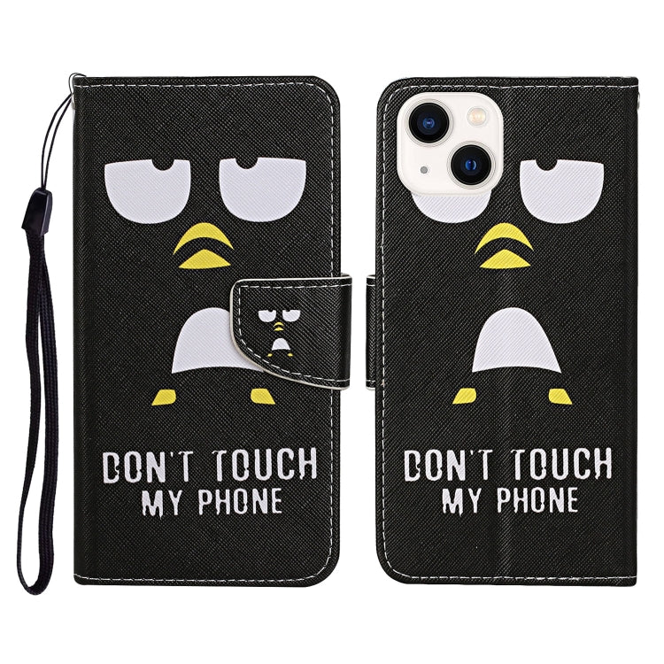 Custodia per cellulare in pelle flip disegno colorato 3D, For iPhone 14