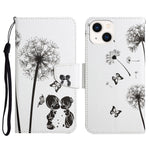 Custodia per cellulare in pelle flip disegno colorato 3D, For iPhone 14
