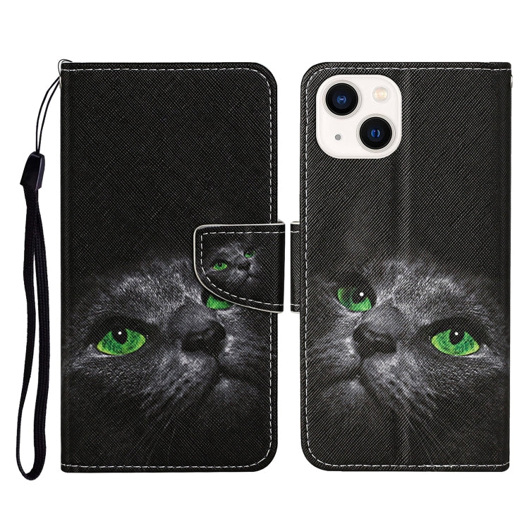 Custodia per cellulare in pelle flip disegno colorato 3D, For iPhone 14 Plus