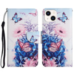Custodia per cellulare in pelle flip disegno colorato 3D, For iPhone 14 Plus