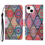 Custodia per cellulare in pelle flip disegno colorato 3D, For iPhone 14 Plus