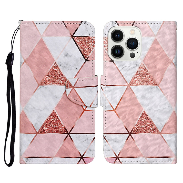 Custodia per cellulare in pelle flip disegno colorato 3D, For iPhone 14 Pro