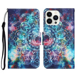 Custodia per cellulare in pelle flip disegno colorato 3D, For iPhone 14 Pro Max