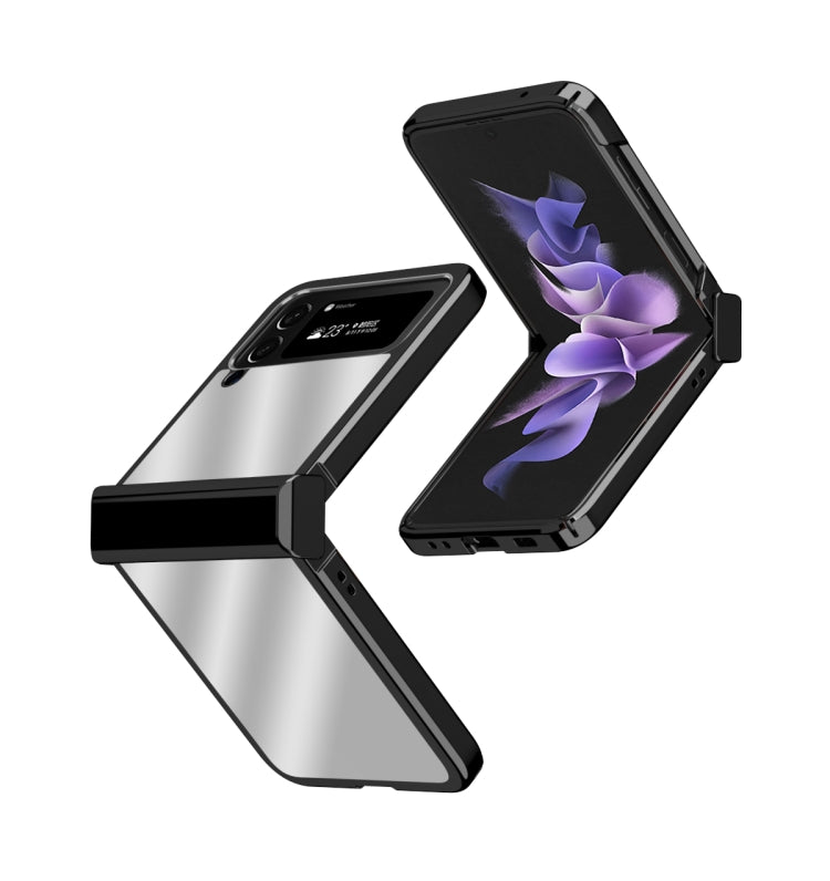 Custodia per telefono con cerniera a specchio galvanica, For Samsung Galaxy Z Flip4