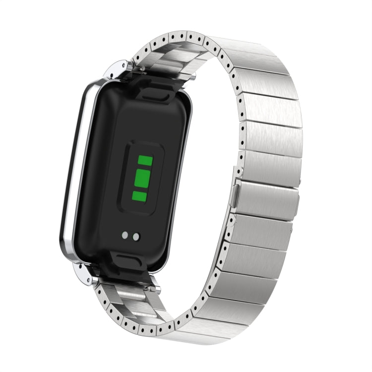 Cinturino per orologio con cassa in metallo con giunto di bambù, For Xiaomi Mi Band 7 Pro