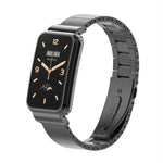 Cinturino per orologio con cassa in metallo con giunto di bambù, For Xiaomi Mi Band 7 Pro