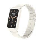 Cinturino per orologio con cassa in metallo con giunto di bambù, For Xiaomi Mi Band 7 Pro