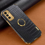 Custodia per telefono con struttura in coccodrillo galvanica 6D con supporto, For Samsung Galaxy A13 5G, For Samsung Galaxy A23 5G, For Samsung Galaxy A53, For Samsung Galaxy M52 5G
