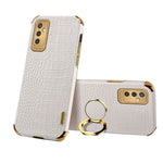Custodia per telefono con struttura in coccodrillo galvanica 6D con supporto, For Samsung Galaxy A13 5G, For Samsung Galaxy A23 5G, For Samsung Galaxy A53, For Samsung Galaxy M52 5G