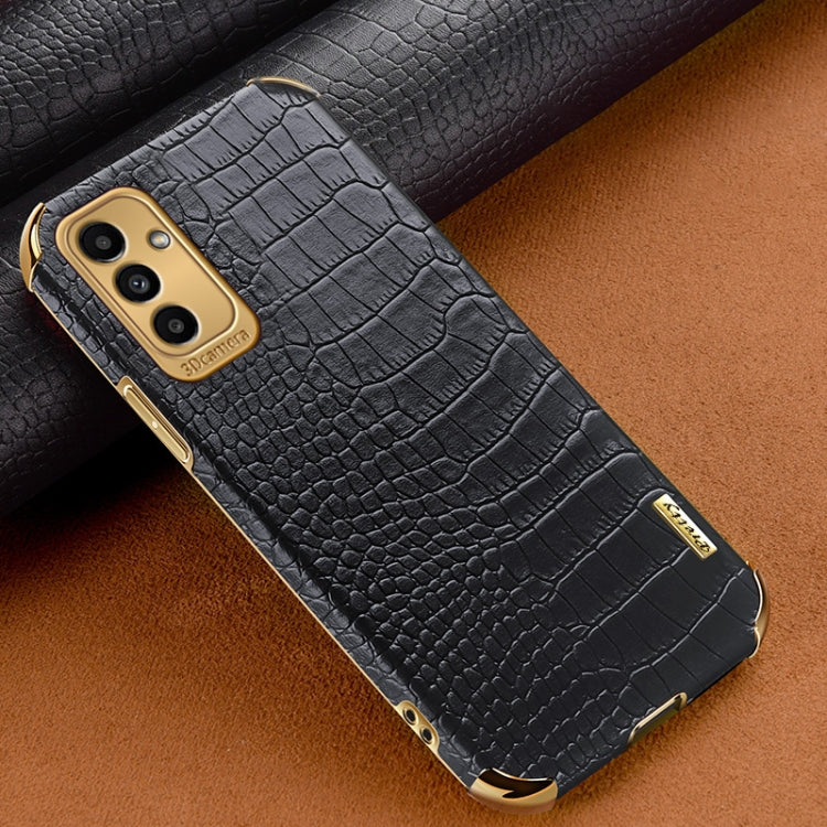 Custodia per telefono con struttura in coccodrillo galvanica 6D, For Samsung Galaxy A13 5G, For Samsung Galaxy A23 5G, For Samsung Galaxy A53, For Samsung Galaxy M52 5G