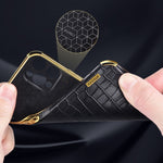 Custodia per telefono con struttura in coccodrillo galvanica 6D, For Samsung Galaxy A13 5G, For Samsung Galaxy A23 5G, For Samsung Galaxy A53, For Samsung Galaxy M52 5G