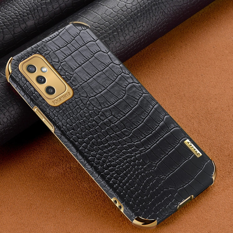 Custodia per telefono con struttura in coccodrillo galvanica 6D, For Samsung Galaxy A13 5G, For Samsung Galaxy A23 5G, For Samsung Galaxy A53, For Samsung Galaxy M52 5G