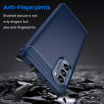 Custodia per telefono TPU in fibra di carbonio con trama spazzolata, For Motorola Moto G62 5G India