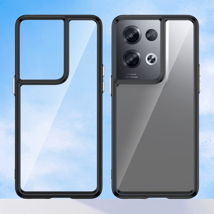 Custodia per telefono in acrilico + TPU serie colorata, For OPPO Reno8 Pro+ 5G, For OPPO Reno8 Pro India
