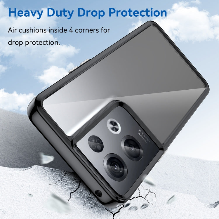 Custodia per telefono in acrilico + TPU serie colorata, For OPPO Reno8 Pro+ 5G, For OPPO Reno8 Pro India